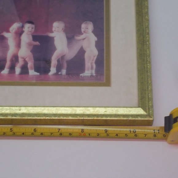 Unique baby print, matted & framed - Picture 4 of 7